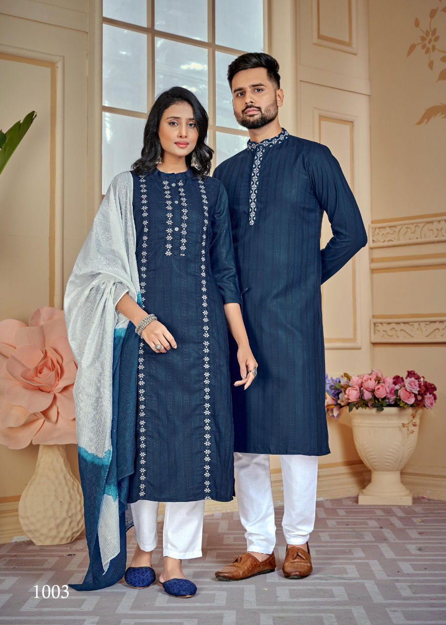 Banwery Couple Goals New Designer Fancy Party Wear Couple Suit Collection
